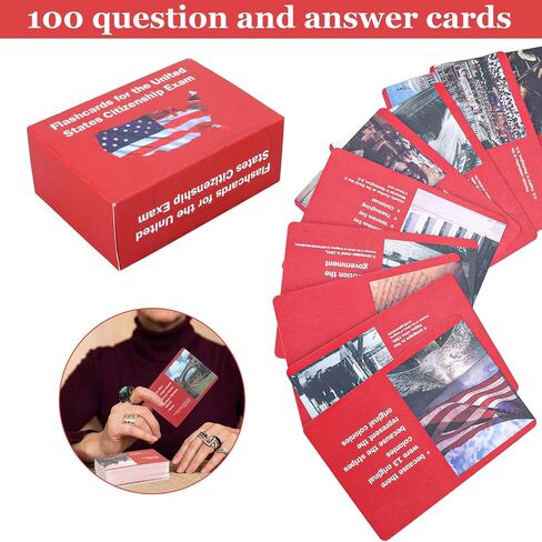 Us Citizenship Test Study Guide 2025, US Citizenship Flash Cards 2025, Tarjetas para La Ciudadania De Las 100 Preguntas, Tarjetas De Ciudadania Inglés, 100 Uscis Answers Flashcards in Saudi Arabia