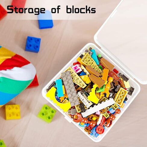 DUOFIRE Two Layers Compartment Organizer Box Plastic Organizer Box Plastic Jewelry Organizer Box Craft Storage Containers Storage Box for Accessories, Cosmetic, Toy, Jewelry Beads, Tapes (5+1 Grid) in Kuwait