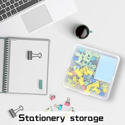 DUOFIRE Two Layers Compartment Organizer Box Plastic Organizer Box Plastic Jewelry Organizer Box Craft Storage Containers Storage Box for Accessories, Cosmetic, Toy, Jewelry Beads, Tapes (5+1 Grid) in Kuwait