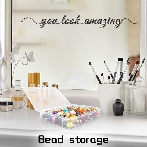 DUOFIRE Two Layers Compartment Organizer Box Plastic Organizer Box Plastic Jewelry Organizer Box Craft Storage Containers Storage Box for Accessories, Cosmetic, Toy, Jewelry Beads, Tapes (5+1 Grid) in Kuwait