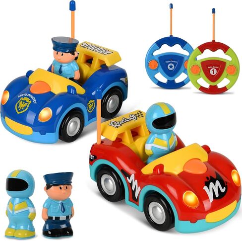 Remote Control Cartoon Loader Bulldozer Construction Vehicle: RC Toy Truck for Toddlers Kids Boys and Girls in Kuwait