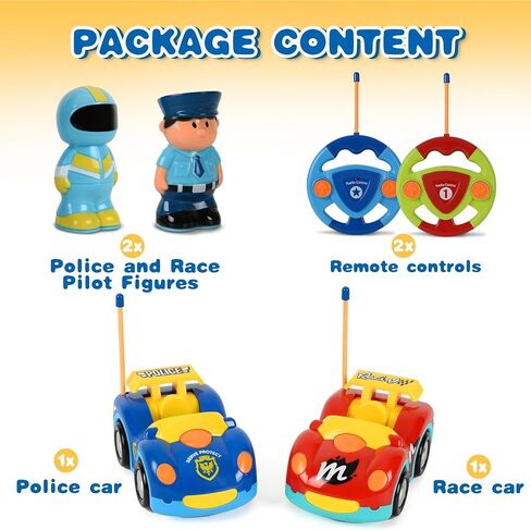 Remote Control Cartoon Loader Bulldozer Construction Vehicle: RC Toy Truck for Toddlers Kids Boys and Girls in Kuwait