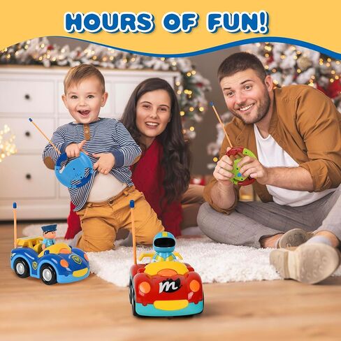 Remote Control Cartoon Loader Bulldozer Construction Vehicle: RC Toy Truck for Toddlers Kids Boys and Girls in Kuwait