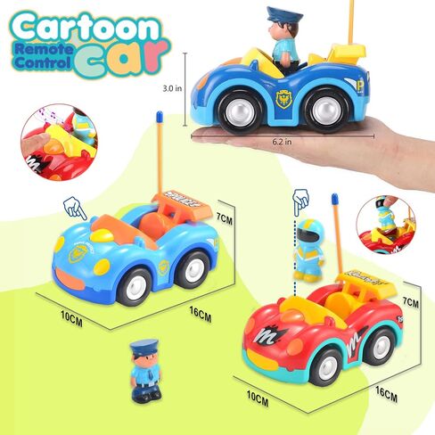 Remote Control Cartoon Loader Bulldozer Construction Vehicle: RC Toy Truck for Toddlers Kids Boys and Girls in Kuwait