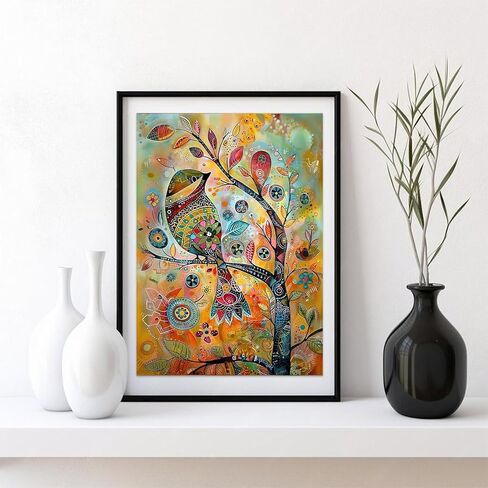 Auremi Vase Flower Diamond Art Kits for Adults Beginners,Full Drill Flower Diamond Painting Kits 5D Round Diamonds Pictures Gem Art Painting Kits DIY Crafts Home Decor Gifts12x16 in in Saudi Arabia
