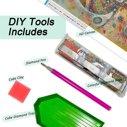 Auremi Vase Flower Diamond Art Kits for Adults Beginners,Full Drill Flower Diamond Painting Kits 5D Round Diamonds Pictures Gem Art Painting Kits DIY Crafts Home Decor Gifts12x16 in in Saudi Arabia