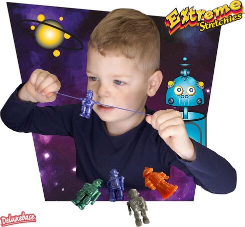 Extreme Stretchies - Frog from Deluxebase. Pack of 6 Small Reptile Animal Stretchy Toys. Perfect for Kids, Great Party Favors and Pinata Stuffers in Kuwait