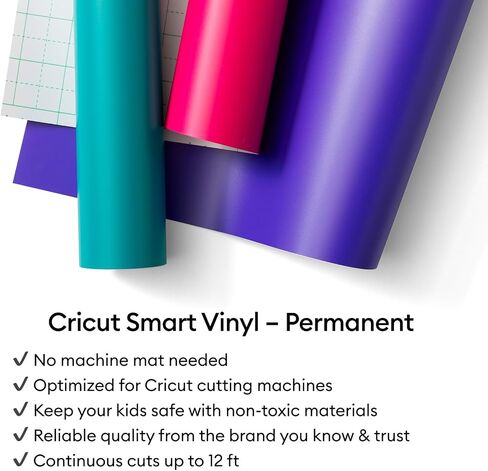 Cricut Smart Finyl For Joy Xtra Machine ، White (9.5in × 6 قدمًا) in Kuwait