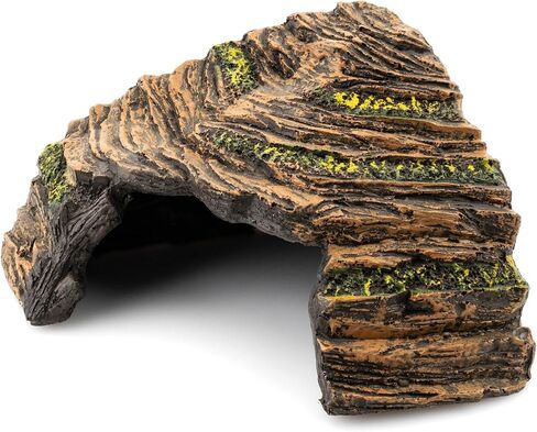 Reptile Hide Cave - Naturalistic Terrarium Décor for Reptiles and Amphibians, Safe & Comfortable Hideout in Kuwait