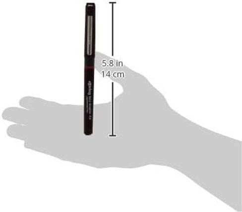 rOtring Tikky Fine Liner Fiber Tip Graphic Pen, 0.3 mm, Black Ink (1904753) in Saudi Arabia
