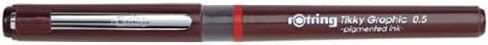 rOtring Tikky Fine Liner Fiber Tip Graphic Pen, 0.3 mm, Black Ink (1904753) in Saudi Arabia