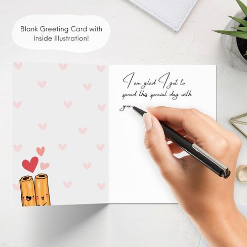 ALY LOU Corgi Anniversary Card for Boyfriend Husband, Funny Birthday Card for Him Her, Sarcastic Adult Card for Wife Girlfriend, Dirty Greeting Card - I Love You With All My Butt in Saudi Arabia