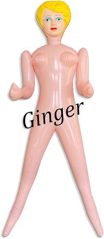 merrimix - Ginger Inflatable Blow Up Doll Gag Gifts for Men, Bachelor Party Favors and Decorations Accessories Bachelorette, Packaging Not Included in Kuwait