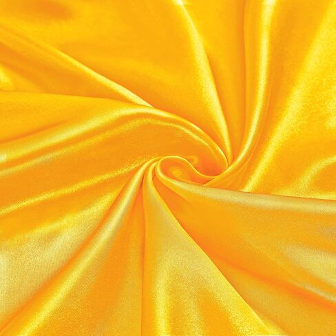 Ersmak Black Satin Fabric by The Yard, 60" Wide Shiny & Soft Charmeuse Silky Satin Fabric for DIY Craft, Wedding Decorations, Sewing, 1 Yard in Saudi Arabia