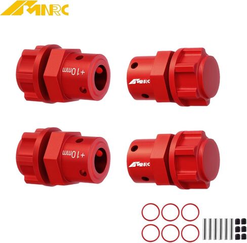alum 10mm hex hex hub hub locknut لـ Arrma 1/7 جناية Mojave Concention جناية لا حدود لها Fireteam 1/8 Kraton Outcast Talion 6S BLX & Exb Series Pressure Red in Saudi Arabia
