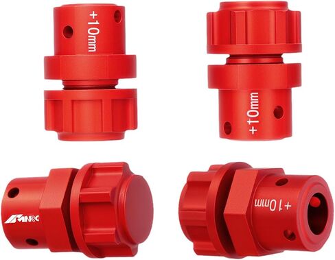 alum 10mm hex hex hub hub locknut لـ Arrma 1/7 جناية Mojave Concention جناية لا حدود لها Fireteam 1/8 Kraton Outcast Talion 6S BLX & Exb Series Pressure Red in Saudi Arabia