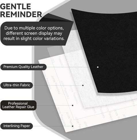 2 Pcs 8 * 11 Inch Leather Repair Patches, Self Adhesive Leather Patches for Couch, Furniture, Chair, Car Seat(Light Gray) in Kuwait