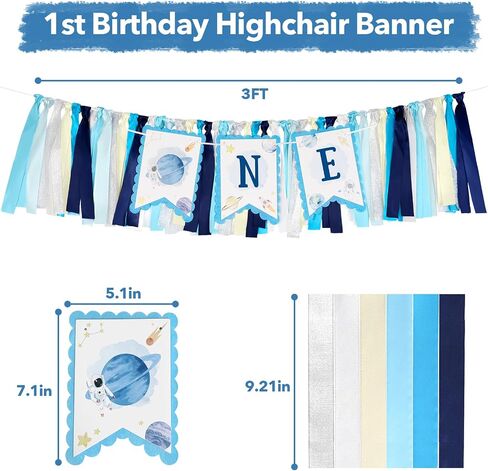 Highchair Banner 1st Birthday Girl Floral and Butterfly Fairy Theme Party Decoration One Photo Background in Saudi Arabia