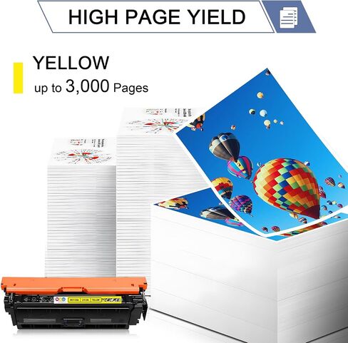 202A Toner Cartridges 4 Pack(with chip) Comaptible with 202A Toner Cartridges, Works with Color Laser Jet Pro M254dw; Color Laser Jet Pro MFP M281cdw, M281fdw Printers(Black Cyan Yellow Magenta) in Saudi Arabia