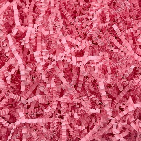 50g Raffia Paper Crred Crinkle Cut ، من أجل هدية عيد الفصح ، قم بتجميع التغليف DIY Diy Decoration (Pink) in Kuwait