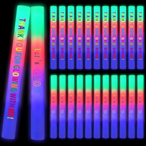 Yinder LED Glow Sticks, 18.9 Inches Light up Batons with 3 Modes Flashing Light up Stick for Concert Stage Lights Wedding Raves Carnival Halloween Birthday Party(180 Pcs, White Light) in Saudi Arabia