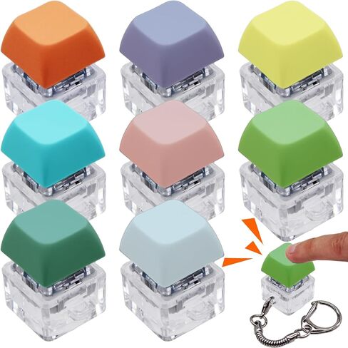 3 Pack Keyboard Fidget Toys, Keyboard Button Decompression Toys, Fidget Keychain of 4 Colors Keyboard Clicker, Keyboard Keychain Stress Relief Toy, ADHD Stress Relief Finger Toy in Kuwait