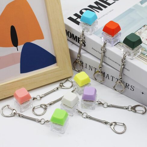 3 Pack Keyboard Fidget Toys, Keyboard Button Decompression Toys, Fidget Keychain of 4 Colors Keyboard Clicker, Keyboard Keychain Stress Relief Toy, ADHD Stress Relief Finger Toy in Kuwait