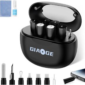 iPhone Cleaning Kit for Charging Port, Multi-10 in 1 Airpod Cleaner Kit, Phone Cleaning Tool, Repair for iPhone and Type-C Data Cable, Camera, Earbud, Speaker, Electronic Screen, Portable Storage Case in Saudi Arabia
