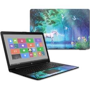 MightySkins Glossy Glitter Skin for HP 17t Laptop 17.3" (2017) - Unicorn Fantasy | Protective, Durable High-Gloss Glitter Finish | Easy to Apply, Remove, and Change Styles | Made in The USA