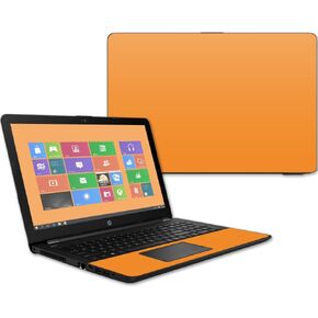 MightySkins Skin Compatible with HP 15t Laptop 15.6" (2017) - Solid Orange | Protective, Durable, and Unique Vinyl Decal wrap Cover | Easy to Apply, Remove, and Change Styles | Made in The USA