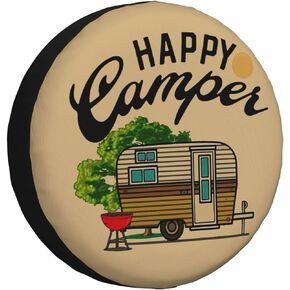 Spare Tire Cover Weatherproof Sun Protection Wheel Tire Cover Universal Fit Trailers RV SUV Truck Camper Travel (14" for tire Diameter 25.59"-27.2"/65-69cm)