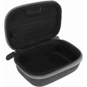 Bewinner Microphone Storage Case for Mic Transmitter Receiver, Portable Mics Hard Travel Case Zipper Mesh Bag, Large Capacity,127x85x57mm