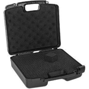 Portable Hard Case 16.5" x 12.5" x 4.7" With Customizable Diced Foam Protects for Equipment,Electronics,Tools,Microphone,Recorder and More