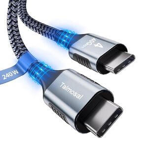 240W for Thunderbolt 4 Cable 10 ft, Support 8K@60Hz, 4K@144Hz 40Gbps/240W PD Charging for iPhone 15 Pro/15 Pro Max, USB4, Thunderbolt 3, MacBook Pro, Docking, eGPU, SSD, Surface Pro