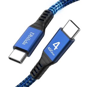 240W for Thunderbolt 4 Cable 3.3 ft, 40Gbps USB C Cable with PD 3.1, 8K 60Hz 4K 144Hz USB 4 Cable for iPhone 15/Plus/Pro/Pro Max, Thunderbolt 3 Cable, Hub, SSD, Docking, eGPU