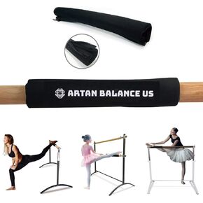 Ballet Barre Foam Detachable Protector Slider pad Cushion with Zipper for Home or Studio Comfort and Protection for Stretch, Pilates, Dance Class or Active Workouts