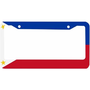 Decorative License Plate Frame Pattern Car Tag Cover Aluminum Auto License Plate Holder for Men Women