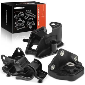 A-Premium 3PCS Transmission Mount Kit Compatible with Acura TSX 2004 2005 2006 2007 2008, 2.4L, Automatic Transmission, Replace# 50850SEAA00, 50860SDAA02