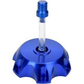 HIAORS CNC Aluminum Gas Fuel Tank Cover Cap with Breather Valve For 50cc 70cc 90cc 110cc 125cc 140cc 150cc 160cc SSR Pit Dirt Motor Bike Blue