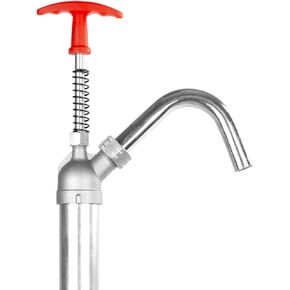 TERA PUMP Fast Flow Manual Powered Lift Action Steel Drum Light oil (up to 40), Hydraulic Fluid, Portable Heavy Duty Pump For Use On 15, 30, and 55 gallon drum barrel w/Telescopic Tube