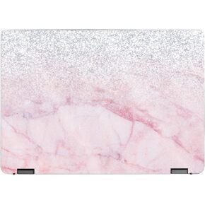 MightySkins Glossy Glitter Skin Compatible with Lenovo IdeaPad Flex 5 16" (2022) Full Wrap Kit - Girly Marble Dazzle | Protective, Durable High-Gloss Glitter Finish | Easy to Apply | Made in The USA