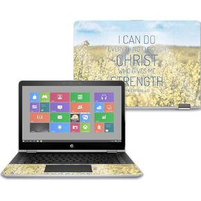 MightySkins Glossy Glitter Skin لجهاز HP Pavilion x360 14 "(2017) - من خلال المسيح | لمسة نهائية لامعة واقية ومتينة شديدة اللمعان | سهلة التطبيق والإزالة وتغيير الأنماط | صنع في الولايات المتحدة الأمريكية