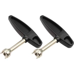 2-Pack Golf Shoes Spike Wrench,Golf Spike Wrench Two Pin Spike Wrench Tool,Removal Adjustment Cleat Ripper Replacement Aid,Stainless Steel Portable with ABS Handle