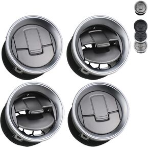 TQPONLY Dashboard AC Heater Air Duct Vent Louvre (2 Pcs) Compatible with 2004-2008 Ford F150/2006-2008 Lincoln Mark LT Interior Accessories