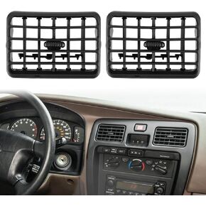 2PCS Dashboard Air Vent Center Console Dash A/C Air Heater Dash Bezel Vents Compatible with toyota 4Runner Tacoma 1996 1997 1998 1999 2000 2001 2002 Replace 55063-35030 55063-35010 Black