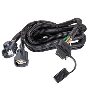 4-Pin Trailer Wiring Harness for Jeep Wrangler JK JKU 2007-2018, Tow Hitch Wiring for Rubicon Sahara Sport Unlimited 2-Door 4-Door Trailer Light Connect