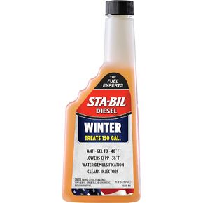 STA-BIL Diesel Winter Ant-Gel - Prevents Fuel Gelling Down to -40 Degrees Fahrenheit - Cleans Injectors - Treats 250 Gallons of Diesel Fuel, 32 fl. oz. (15215)