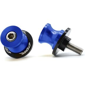 2pcs 8MM M8 x1.5 Motorcycle Swing arm Sliders Spools for Honda CBR150 CBR100f CBR1000rr CBR1100xx CBR125 CBR250 CBR400rr CBR400f CBR450sr CBR600rr CBR600f CBR900rr CBR954rr (Blue)