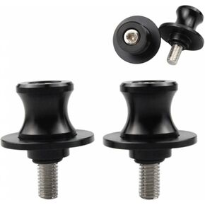 Swing Arm Spools,2pcs 6/8/10mm Motorcycle CNC Rear Sliders Stand Screw Compatible with Yamaha Kawasaki Suzuki Honda (6mm)
