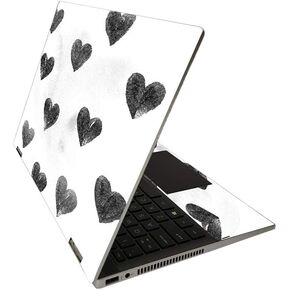 غلاف لامع لامع من MightySkins لجهاز HP Pavilion x360 مقاس 14 بوصة (2020) - قلوب الحبر | لمسة نهائية لامعة واقية ومتينة شديدة اللمعان | سهلة التطبيق والإزالة وتغيير الأنماط | صنع في الولايات المتحدة الأمريكية